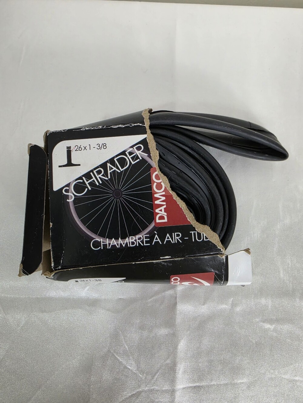 Black Replacement Bicycle Inner Tube